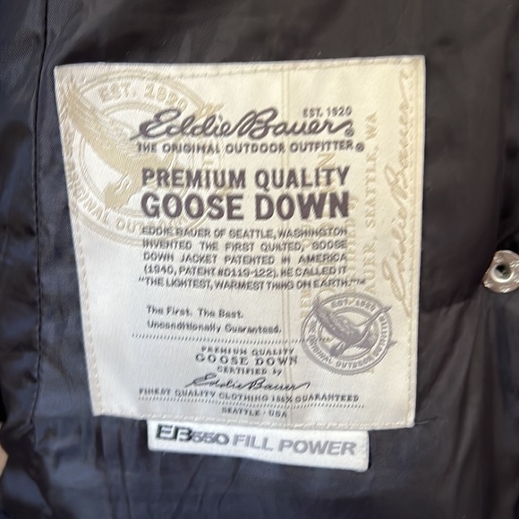 Eddie Bauer down black womens coat jacket - Picture 3 of 4
